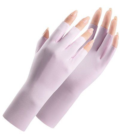 Thin Women's Sunscreen Ice Silk Gloves