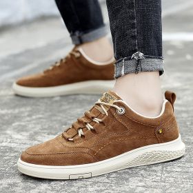 Men's sports shoes (Option: Brown-42)