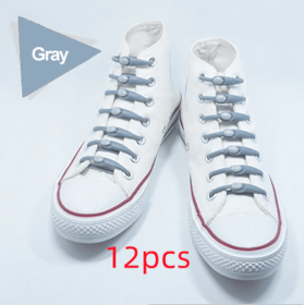 Silicone Elastic Multi-size Horn-shaped Shoelaces (Option: Gary)
