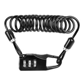 Cable lock portable wire lock cable lock (Color: Black)