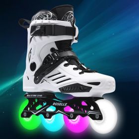 Inline Skates For Men And Women (Option: White full flashing wheel-44)