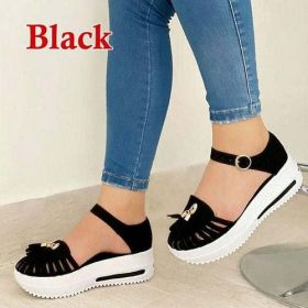 Women's Vulcanized Shoes 2023 Summer Ladies Increased Shoes Lace up (Color: Dark Grey)
