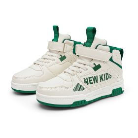 Children's Street Outdoor Sneakers (Option: Beige Green-34)