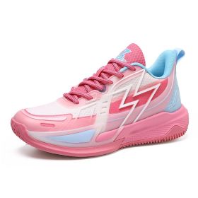 Unisex Shoes Mesh Basketball Shoes Breathable Fashion Luminous Wear-resistant Non-slip Trendy Training Sneakers (Option: Scarf-45)