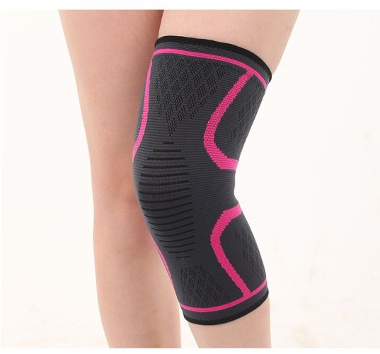 Double Corrugated Non-slip Stretch Keep Warm Nylon Needle Sports Kneecaps